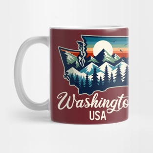 Washington State USA Outdoors Mug